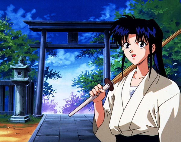 Kaoru at a dojo, with her wooden sword ^_^