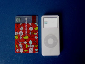 Photo of the my new iPod Nano.