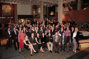 A photo of the all of the conference attendees during our awards gala.  Photo courtesy of Nick Peyton, taken on November 18, 2006 in the Burke Museum.