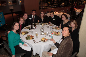A photo of my table during our Awards Dinner.  Photo courtesy of Nick Peyton, taken on November 18, 2006 in the Burke Museum.