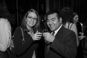  photo of me and fellow conference attendee Sarah.  Sarah is orginally from Seattle and now attends college in Philly.  Photo courtesy of Nick Peyton, taken on November 18, 2006 in the Burke Museum.