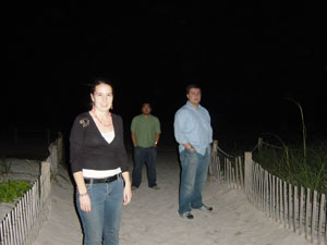 Photo of Megan Greer, Nick Peyton and Adam Grupp at South Beach, Florida.  Photo Courtesy of Nick Peyton.
