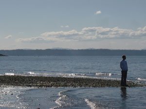 Another photo of Justin Yonk at a slightly different location - Discovery Park, Seattle, WA.  Photo by Nick Peyton.