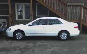 Here is a camera phone photo of my 2004 Honda Accord.  This is my second car from Toyota of Kirkland in less than two years.  Hopefully it will be a long time until I see them again.  Photo taken on April 4, 2007 outside of my apartment building.