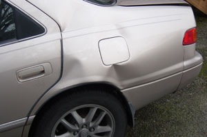 Here is another angle of my car crash.  Photo taken on March 21, 2007.