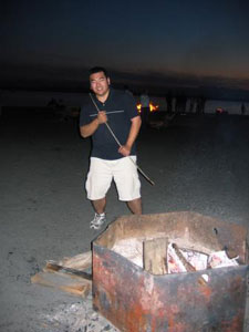 Photo of myself. The photo was taken on April 25, 2005 at Golden Gardens Park, in Seattle, WA. Photo courtesy of Katie Briggs.