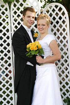 Photo of Traci and Brian on August 20, 2005 in American Fork, UT.  Photo courtesy of Brian Brown.