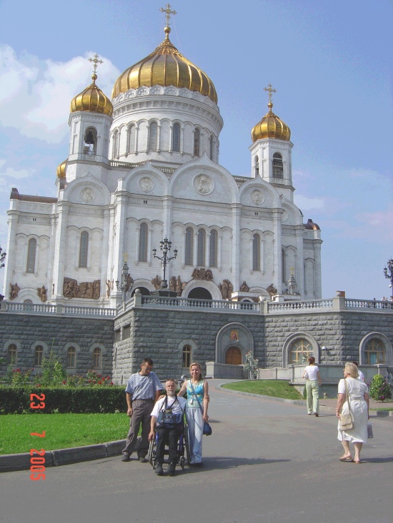 With Irina ans Sacha, who came from Yaroslavl 