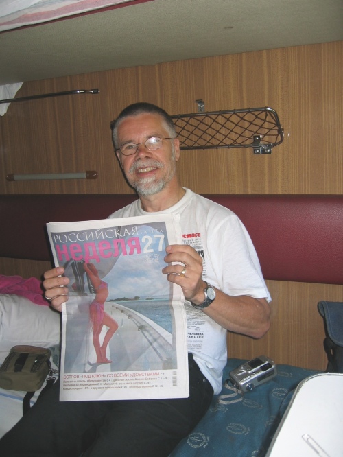 In the train to Saint-Petersburg