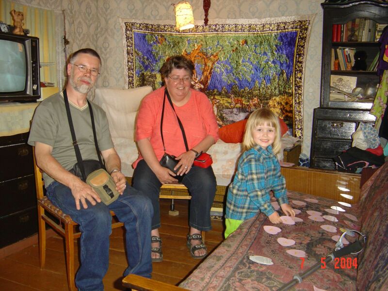 With Lisa in the dacha in Yaroslavl