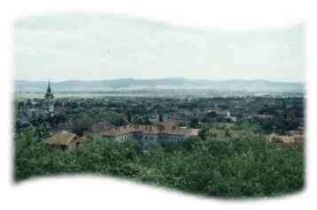 The mountains in the background are Romania! The border is only 11 km away. Note "White Church" on the left.