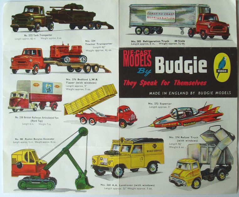 Rarity 1. Budgie 1962 leaflet, first edition. Please click on the photo to see the other side.
