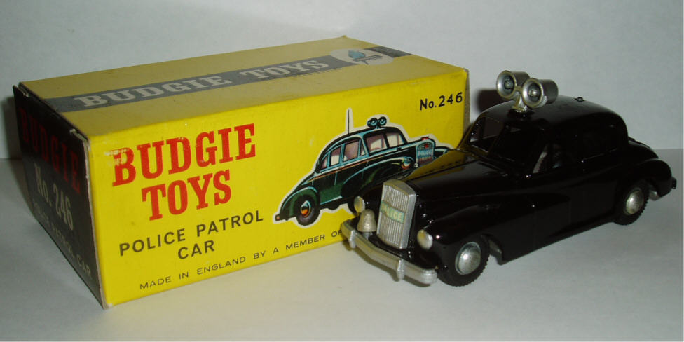 Rarity 2. 246 Wolseley six-eighty Police Car. 1960-63. This was a revised version of the earlier Morestone model. It now has plates to take Police transfers on the front radiator and rear.