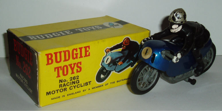 Rarity 3. 262 Racing Motorcycle. 1962. This short run came in two colours, metallic blue or lilac.