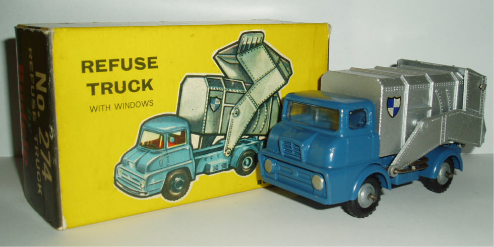 Rarity 2. 274 Ford Thames Refuse lorry. 1962-66. First version in blue and grey.