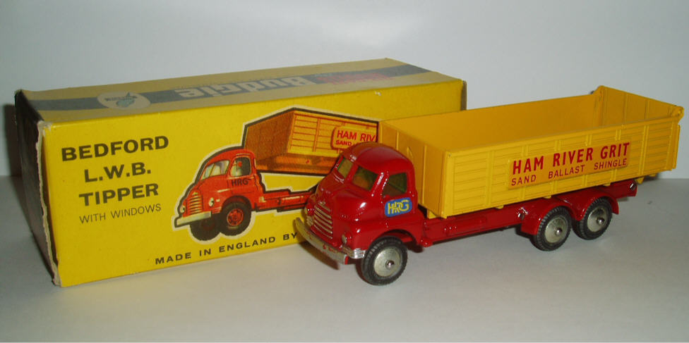 Rarity 2. 276 Bedford LWB tipper. 1962-66. With scarcer smooth hubs and side door decals.