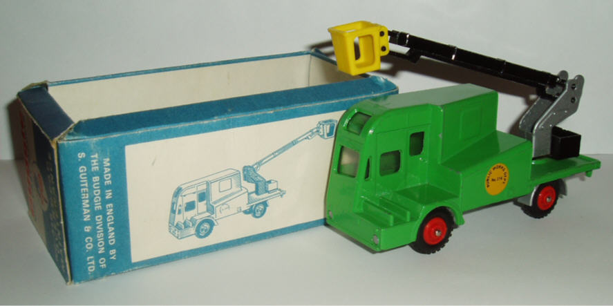 Rarity 3. 316 Albion overhead maintenance vehicle. This vehicle is rare due to its short production run before Budgie went into liquidation in 1966.