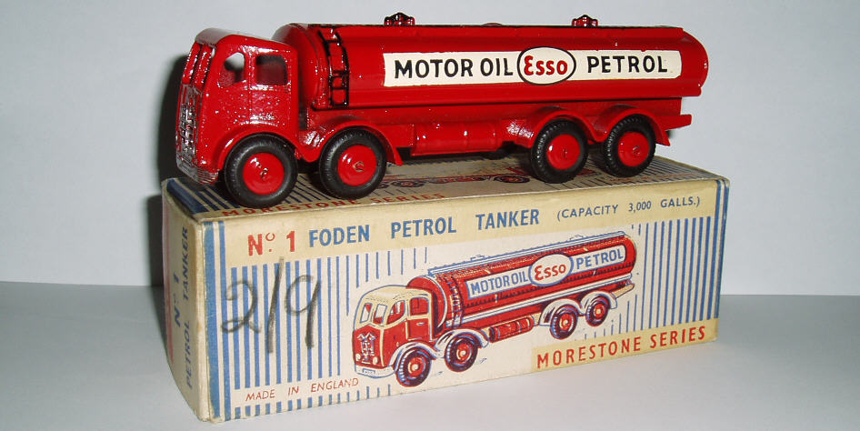 Rarity 5. Morestone 1. Foden 3000 gallon petrol tanker. 1955-57. Easily the hardest of the Morestone Fodens to find.
