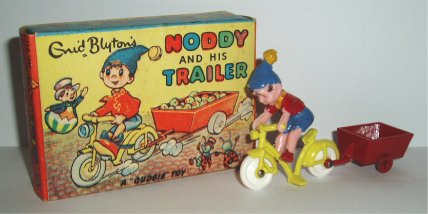 Rarity 5. Budgie 311 Noddie on his bike. 1960-61. Extremely hard to find mint boxed. The bike is the same one that small Big Ears rides. 