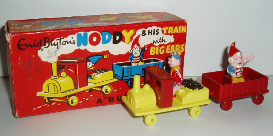 Rarity 4. Budgie 307. Locomotive and Wagon with Noddy and Big Ears. 1959-61. Very hard to find in mint condition with box. 