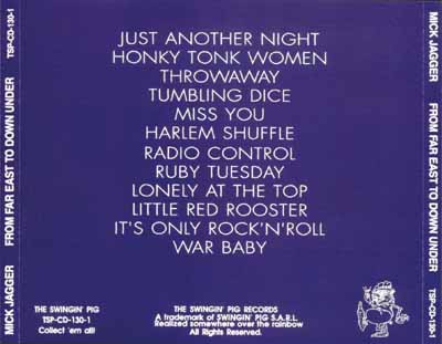 Mick Jagger – From Far East To Down Under (Vol 1) – CD