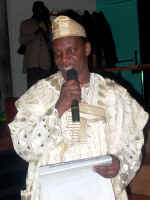 Amb. Owoseni launching the calendar