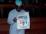 Ex NUS President Abdullahi launching the calendar