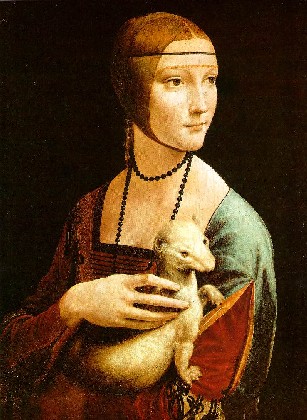 1483-1490 - Lady With An Ermine  (Cecilia Gallarani)