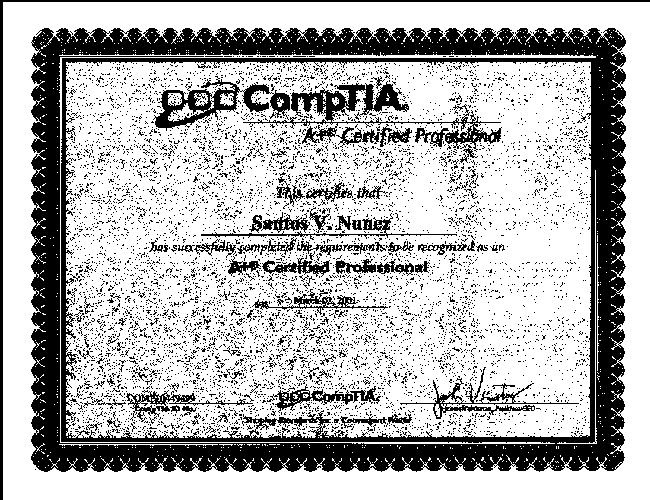 CompTIA - A+Certificate (Computer Technology)