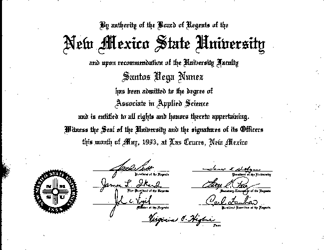 NMSU - Associate In Applied Science (Computer Technology)