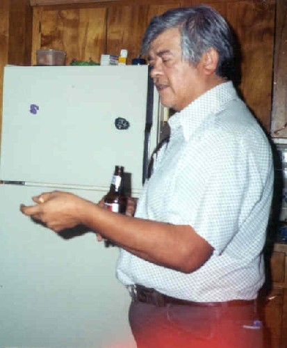 Grandpa Owl Drinking Cerveza