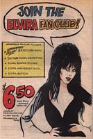 Elvira's fan club ad