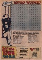 Elvira's Weird Words puzzle