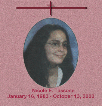 Welcome to Nikki's Memorial Site.  Please be patient as each page loads