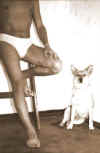 Eva sitting near Nikolay