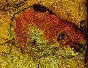 Pleistocene cave painting
