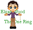 Elijah Wood with The One Ring.