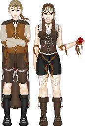 Entered in a Hero Contest at Monsum.Net and won for Best Outfit!!!  I loved designing these guys.  I don't know how I came up with the concept, I just went with the flow.