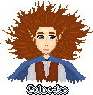 First doll made on my very first base!!!  Her name is Sulnoske, if you couldn't already tell, but I forget how I mad up that name.  I liked how she came out, it's just that the ears were suppossed to look like they were covered by some hair, but it turned out weird.  Oh, well, I had fun making it and that's all that counts. :-)