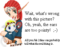 Hey, it's Ashelin!!!  And what's that in her hand?!?  Jak as a cat???  Ha ha!!!  Entered in a Base Edit Contest at Monsum.Net.  Didn't place.  :(