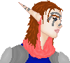 My elf girl, Zell, that I placed in the setting of Jak II.