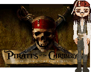 Jack Sparrow, I hate him, though he is really funny, but it was a pirate contest, and Will's clothes aren't really piratey.