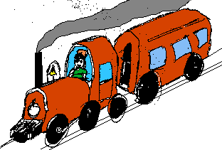 small red train
