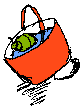Snail riding in a pail