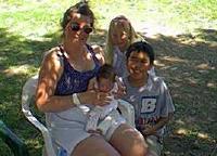Mom with youngest race fan ever!