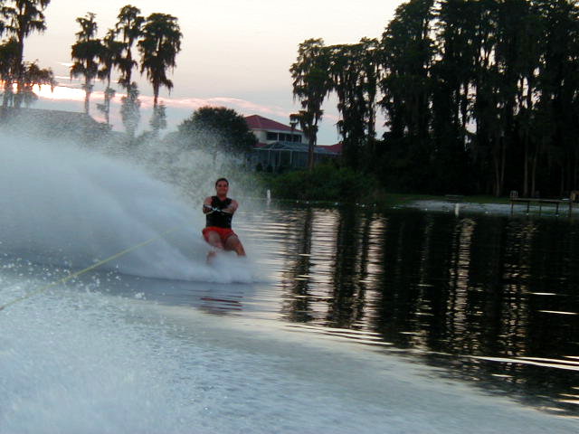 Corey doing about 45-50 MPH!