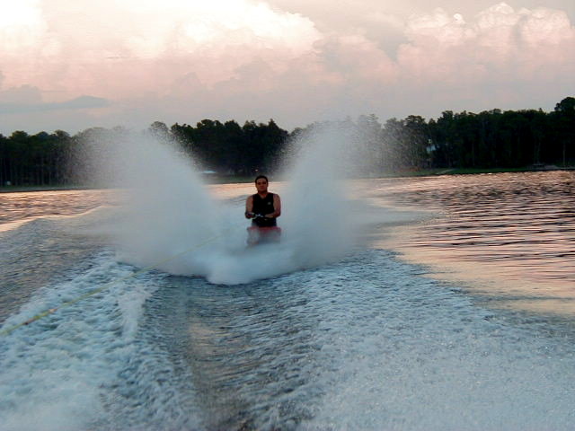Corey doing about 45-50 MPH!