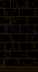 Gold-Grouted Black Brick Walls