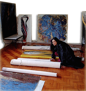Nisete Sampaio. Atelier, Rio de Janeiro, Brasil.
