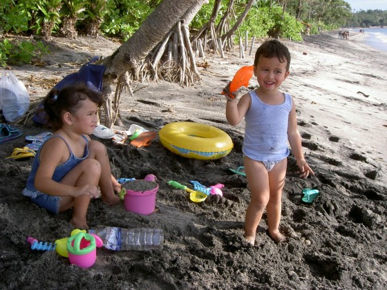 The beach